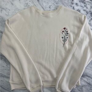 Taylor Swift official red cropped crewneck